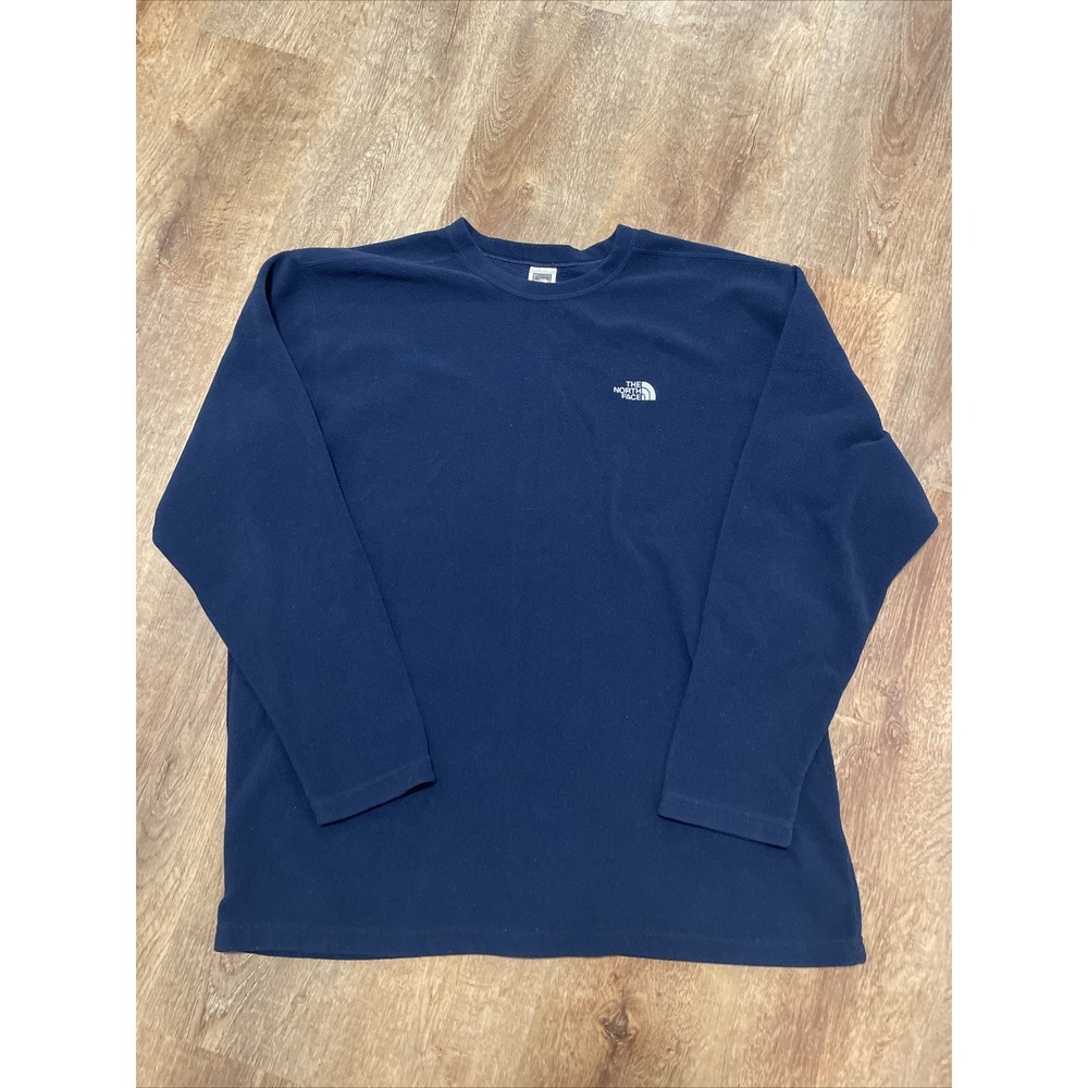 The North Face Mens Pullover XXL Navy Blue Crewneck Fleece